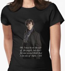 Side of the Angels Women's Fitted T-Shirt