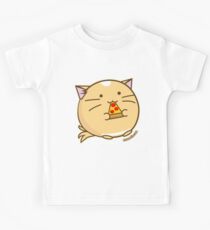 Fuzzballs Pizza Cat Kids Tee