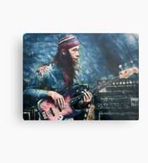 Lienzo metálico Retrato de Jaco Pastorius