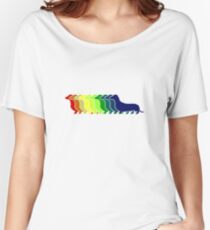 Dachshund Lovers - Rainbow Doxie Women's Relaxed Fit T-Shirt