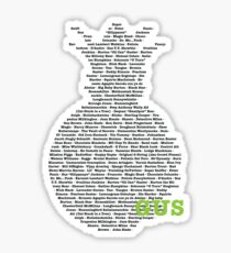 Gus's Nicknames 2 (Psych) Sticker
