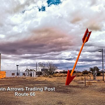 Artwork thumbnail, Twin Arrows Trading Post - Arizona Roadside Attractions - Route 66 by WarrenPHarris