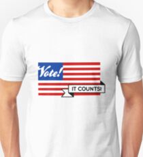 VOTE! Party-Neutral Participation Encouragement Slim Fit T-Shirt
