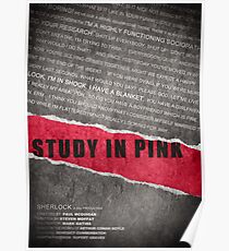 A Study in Pink fan poster Poster