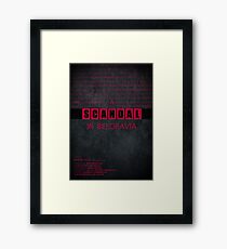 A Scandal in Belgravia fan poster Framed Print