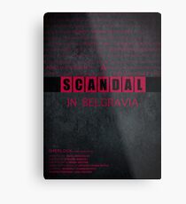 A Scandal in Belgravia fan poster Metal Print