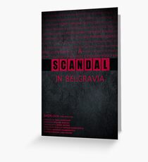 A Scandal in Belgravia fan poster Greeting Card