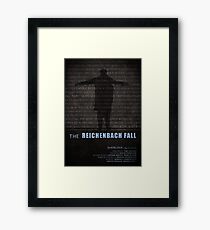 The Reichenbach Fall fan poster Framed Print