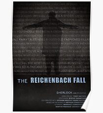 The Reichenbach Fall fan poster Poster