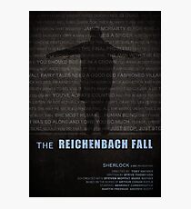 The Reichenbach Fall fan poster Photographic Print