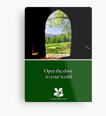 National Trust "open the door to your world" Metal Print