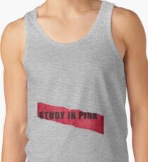 A Study in Pink fan poster Tank Top