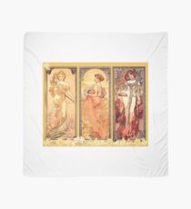 Alphonse Mucha: Art Nouveau Triptych Scarf
