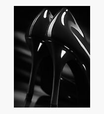 Sexy black high heel shoes closeup art photo print Photographic Print