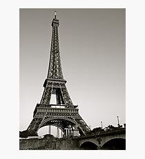 Eiffel Tower from the Seine, Paris Photographic Print