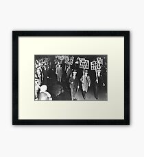 WE WANT BEER Framed Print