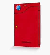 Pokedex Pokemon Design Dexter Greeting Card