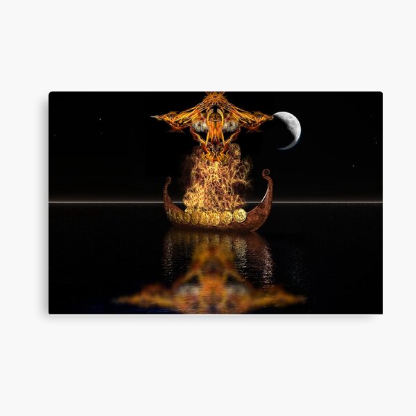 Viking funeral Canvas Print