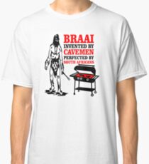 BRAAI SOUTH AFRICAN CAVE MAN Classic T-Shirt