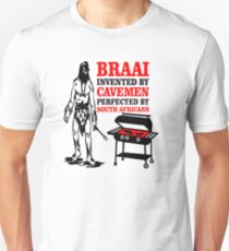 BRAAI SOUTH AFRICAN CAVE MAN Unisex T-Shirt