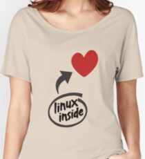 Linux inside my hearth Women's Relaxed Fit T-Shirt
