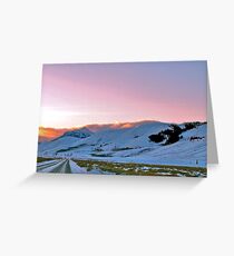 Alpine Glow Greeting Card
