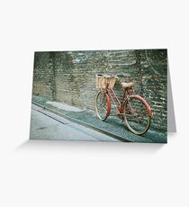 red bicycle Greeting Card