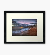Ventnor Beach sunset Framed Print