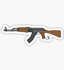 Ak 47 Coloured Sticker