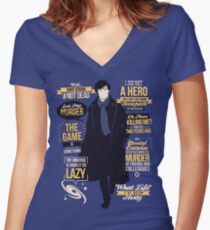 #Not Dead Women's Fitted V-Neck T-Shirt