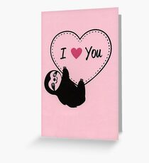 I Heart You Little Sloth Greeting Card