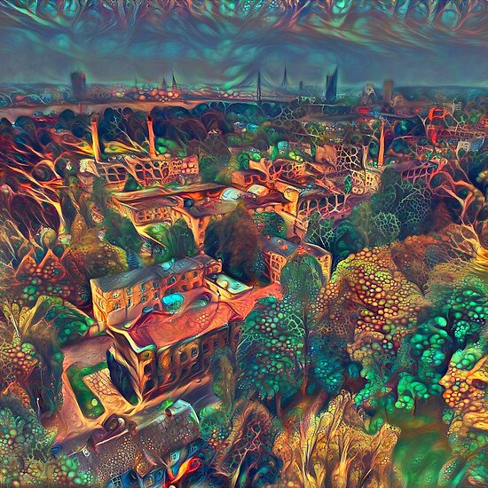 Fantasy city abstraction