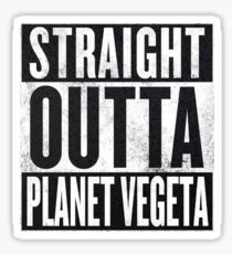 Straight Outta Planet Vegeta - Dragon Ball Z Sticker