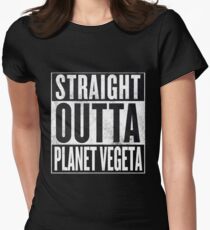 Straight Outta Planet Vegeta - Dragon Ball Z Women's Fitted T-Shirt
