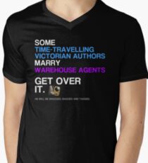 Some Victorians marry Warehouse agents Dark Version. Men's V-Neck T-Shirt