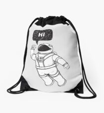 Greetings from space Drawstring Bag