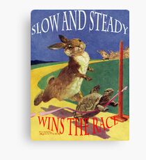 Lienzo The hare and the tortoise.