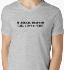 The Wire - If Animal Trapped Men's V-Neck T-Shirt