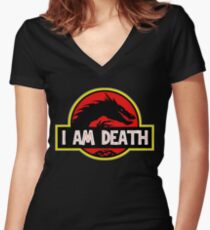 Smaug - I Am Death T-Shirt Women's Fitted V-Neck T-Shirt