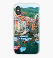 Vinilo o funda para iPhone Italia. Puerto deportivo de Cinque Terre