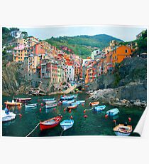 Italy. Cinque Terre marina Poster