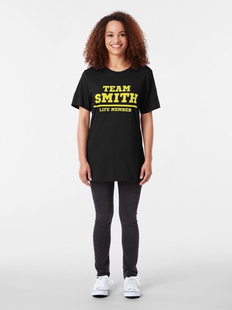 Alternate view of Team Smith - Life Member Slim Fit T-Shirt