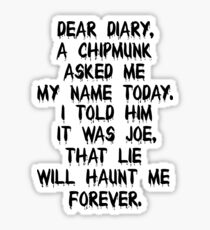 Damon's Quote Sticker