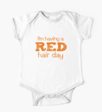 I'm having a RED hair day One Piece - Short Sleeve