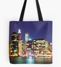 New York City Colorful Skyline Tote Bag