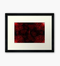 abstract retro Framed Print