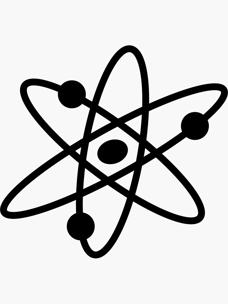 The Big Bang Theory Atom Logo 2 (in black) by electricFIELD