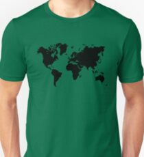 world map monde Unisex T-Shirt