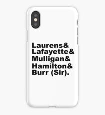 Hamilton Revolutionaries (black) iPhone Case/Skin