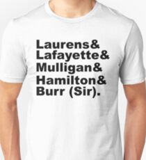 Hamilton Revolutionaries (black) Unisex T-Shirt
